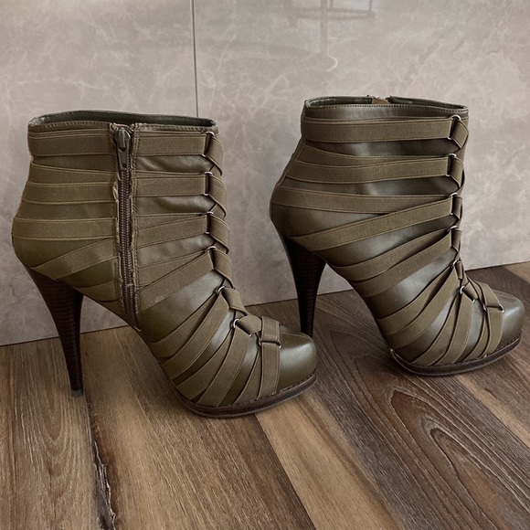 Steve Madden army green booties sz 10 - Picture 5 of 12